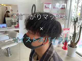 ショート パーマ メンズ 韓国風メンズ/毛流れ ヘアなら須田龍世のヘアスタイル