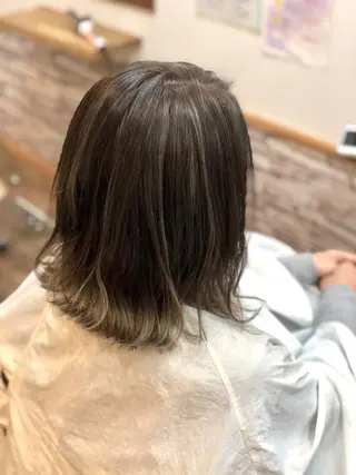 ミディアム カラー N-plants 和泉中央店のヘアスタイル