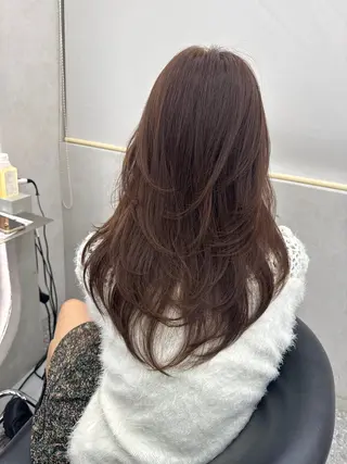 ロング 顔周り🇰🇷ロンド レイヤー✨カジワラのヘアスタイル