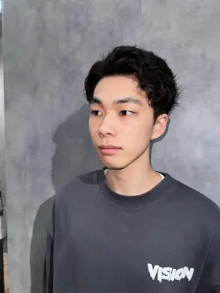 ショート パーマ メンズ NAOKI /海外風のヘアスタイル