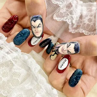 セミロング ネイル 池袋痛ネイル Nok. 渡辺のネイルデザイン