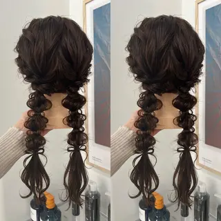 ヘアアレンジ アレンジ/ブラウン カラー HARU🕯のヘアスタイル