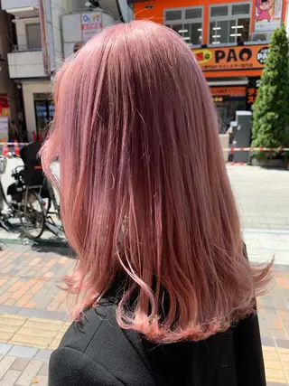 セミロング カラー 平野 優奈のヘアスタイル