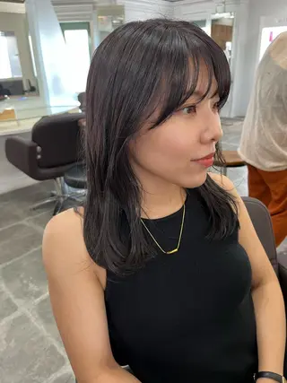 ミディアム カラー ヘアアレンジ SALOWIN恵比寿所属・ヘッドスパで脳を 整える✨chacoのヘアスタイル