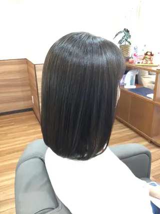 ミディアム カラー Annon プライベートサロンのヘアスタイル