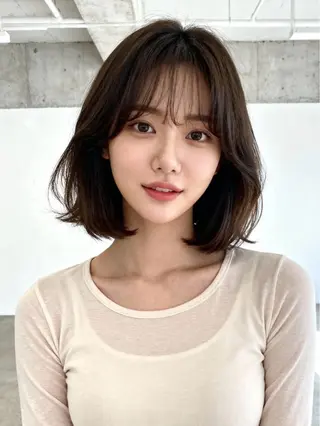 ミディアム カラー 韓国レイヤーカット 🫧大阪梅田レイヤーのヘアスタイル