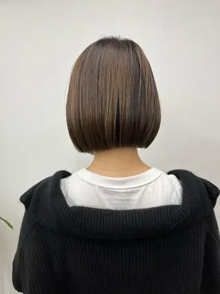 セミロング カラー ヘアアレンジ HIROKO / 透明感暖色カラー🎀のヘアスタイル