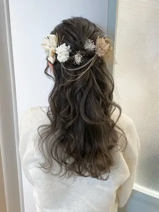 ヘアアレンジ 似合わせ艶髪カラー ❤️ハダユミのヘアスタイル