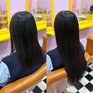 セミロング チビ編み込みエクステ どぅ〜す/YUIのヘアスタイル