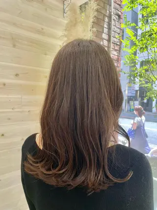 セミロング カラー 田野倉NEXT店 美髪ニストのヘアスタイル