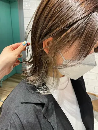 ミディアム もり まりものヘアスタイル