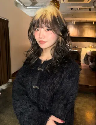 セミロング ブリーチ/ハイトーン 心斎橋/honokaのヘアスタイル