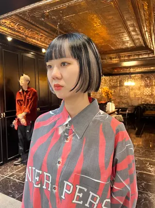 ショート カラー haco＋所属・圧倒的デザイン力 店長🎨RENAのヘアスタイル