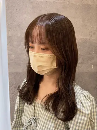 セミロング カラー LATTE所属・𝑺𝒂𝒌𝒊 🩶マンツーマン施術のヘアスタイル