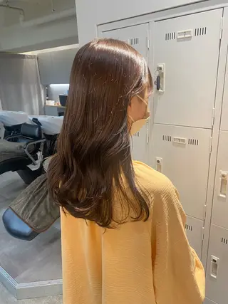 セミロング カラー ヘアアレンジ ボブ /ニュアンス/ satomi🧸💖のヘアスタイル