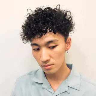 ショート パーマ メンズ tension 【テンション】のヘアスタイル