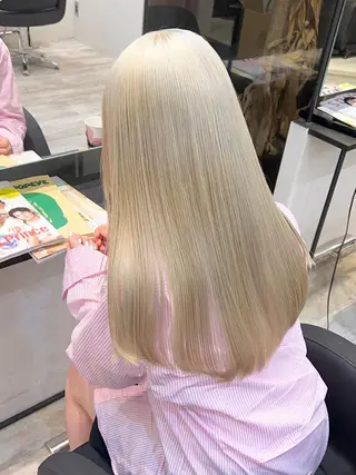 ロング カラー パーマ ヘアアレンジ メンズ キッズ ネイル マツエク・マツパ アイブロウ nico TOKYO 渋谷所属・ブリーチ　ハイトーン 特化🌈フジタハルキのヘアスタイル