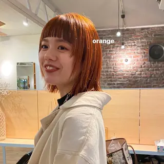 ミディアム カラー 暖色カラー/レイヤー 🌙 オノユリカのヘアスタイル
