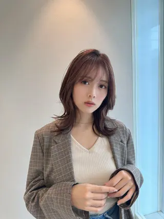 セミロング カラー ✂️似合わせの魔術師 石田一樹✂️のヘアスタイル