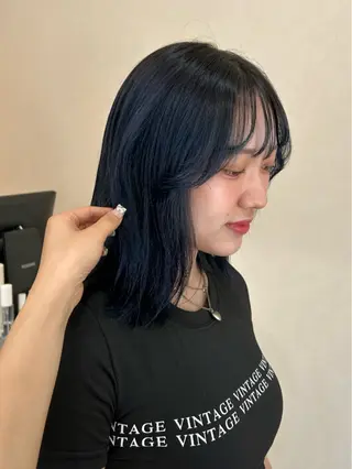 ミディアム MIDORI🎀 透明感/ベージュのヘアスタイル