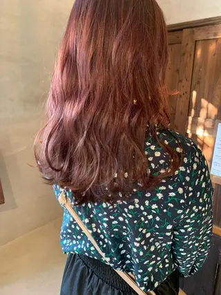 ロング カラー レイヤー/韓国ヘア 杉浦結梨のヘアスタイル