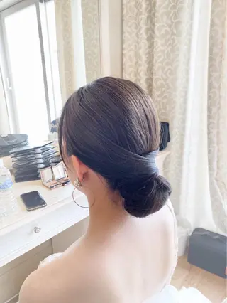 セミロング ヘアアレンジ 鈴木 沙羅のマツエク・マツパデザイン
