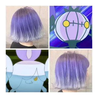 ショート カラー GARU-ガル-所属・TSUNO🦖 派手髪/オタク美容師のヘアスタイル