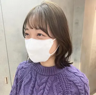 ミディアム カラー ナチュラル×色気パ ーマ 渋谷/マナミのヘアスタイル