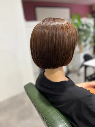 ショート カラー 韓国風レイヤー ∕ 大隣 里桜のヘアスタイル