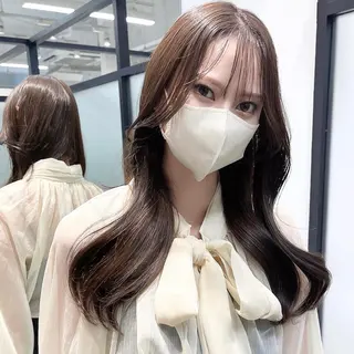 ロング 韓国レイヤーカット 髪質改善▫️水野有真のヘアスタイル