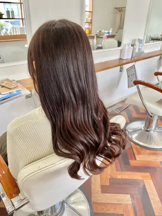 ロング カラー Kazaoka Saraのヘアスタイル