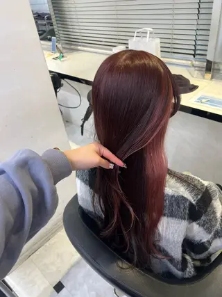 ロング カラー 愛され暖色♥️モテ 艶髪♥️りなのヘアスタイル