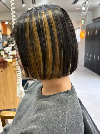 ミディアム カラー 🌈透明感カラー 韓国 ミライ🇰🇷のヘアスタイル