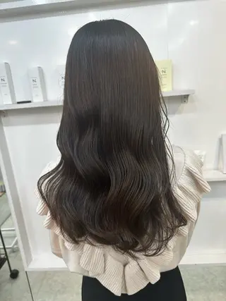 セミロング カラー 髪質改善/レイヤー ストウシンゴのヘアスタイル