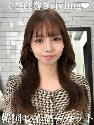 ロング カラー カラーモデル↬❥💄 Ran legareのヘアスタイル