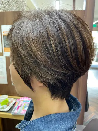 ショート カラー katae sayoriのヘアスタイル