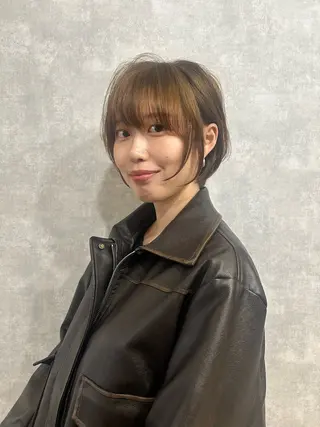 ショート 最新ケアカラー 髪質改善YUTOのヘアスタイル