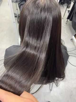セミロング カラー パーマ ヘアアレンジ メンズ キッズ ネイル マツエク・マツパ 韓国/トレンド レイヤー【101】のヘアスタイル