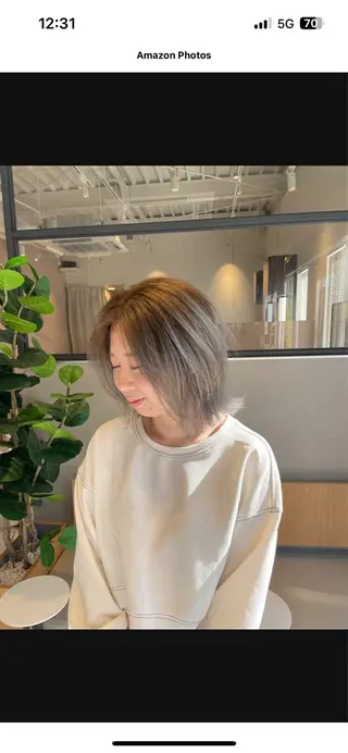 ミディアム カラー ✨艶髪職人艶カラー✨ 中本輝人のヘアスタイル