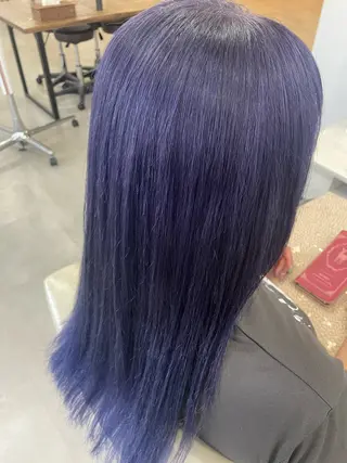 セミロング カラー 🌷デザインカラー 🌷渡辺玲奈のヘアスタイル