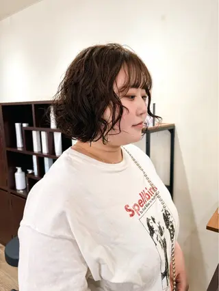 ショート パーマ Miyamoto Yasuchikaのヘアスタイル