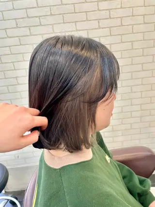 ミディアム カラー パーマ TELA HAIR 瑞江店所属・髪質改善⭐️透明感 片塩のヘアスタイル