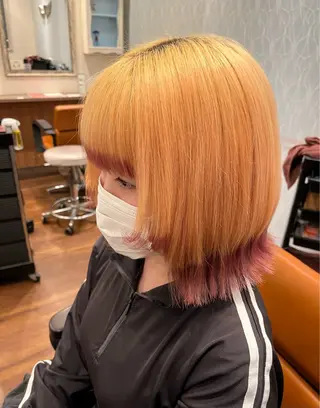 カラー Chocolat阿部野所属・なかじま ささらのヘアスタイル