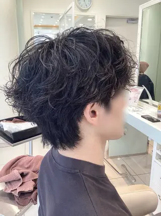 パーマ メンズ 【𝐀𝐬𝐡-池袋 】ひな 🎀💭のヘアスタイル