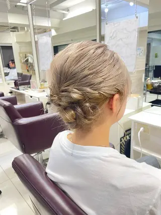 ミディアム ヘアアレンジ XANADU上野店 🐼ﾖｺﾊｼのヘアスタイル