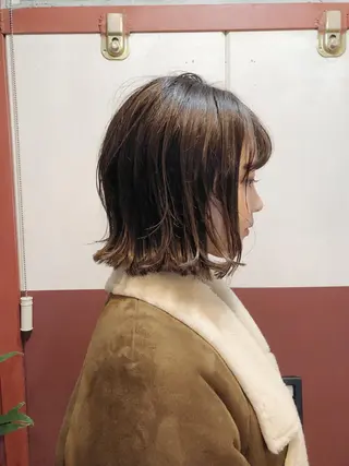 ショート カラー ノグチ ユウキ/ボブのヘアスタイル