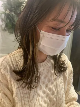 ロング カラー 落合 妙佳のヘアスタイル