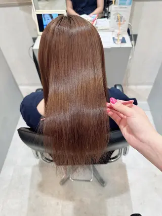 ミディアム カラー 艶カラー🫧髪質改善 Bonheur辻結凪のヘアスタイル