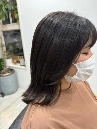 ミディアム カラー Az所属・Az ながいりかのヘアスタイル