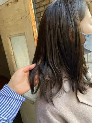 ミディアム カラー お任せヘア☘️☘️ 及川渚のヘアスタイル